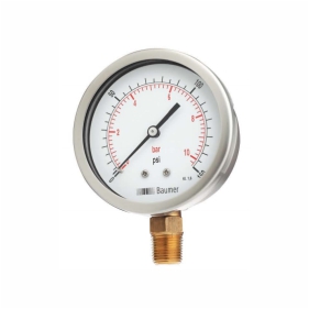 AG SS Case Brass Pressure Gauge Bourdon type Dealer in Chennai